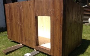 První nátěr ochrannou lazurou