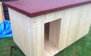 Psí bouda extra large, 50 mm zateplení, střešní krytina